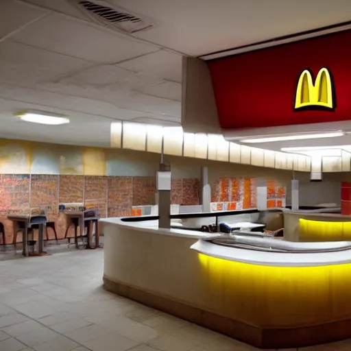 Prompt: brutalist mcdonalds