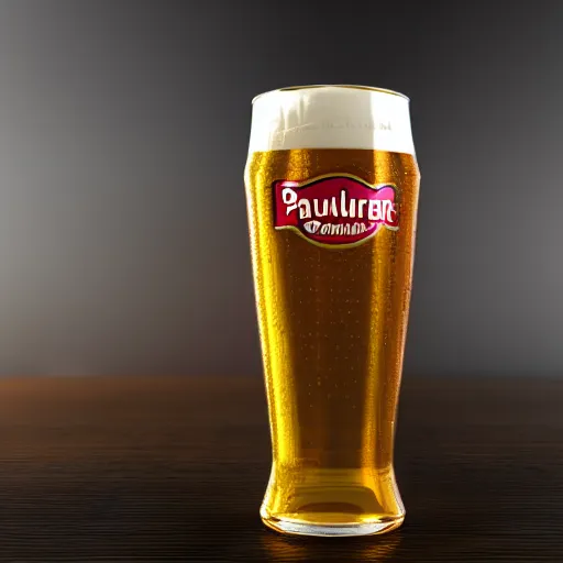 Image similar to paulaner spezi, 3 d render