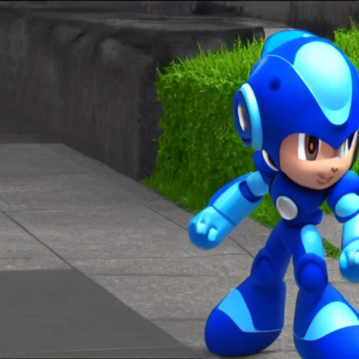 Image similar to megaman in Unreal Engine