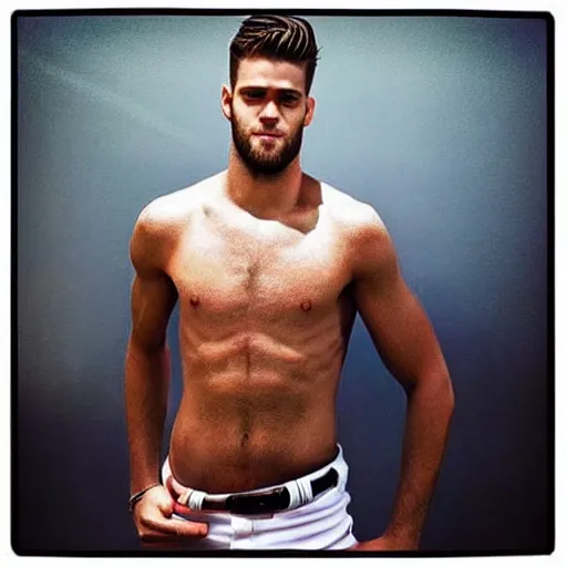 Image similar to “a realistic detailed photo of a guy who is an attractive humanoid who is half robot and half humanoid, who is a male android, baseball player Bryce Harper, shiny skin, posing like a statue, blank stare”