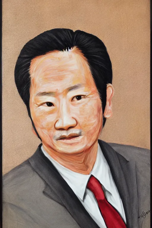 Image similar to portrait in the style of jackie cai