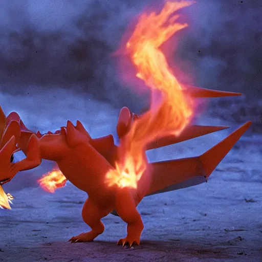 Prompt: national geographic professional photo of charizard, award winning