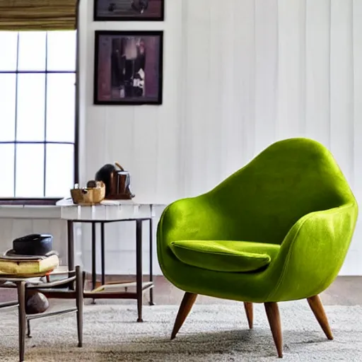 Image similar to an avocado armchair