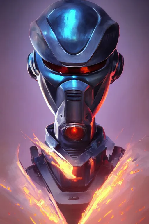 Image similar to epic mask helmet robot ninja portrait stylized as fornite style game design fanart by concept artist gervasio canda, behance hd by jesper ejsing, by rhads, makoto shinkai and lois van baarle, ilya kuvshinov, rossdraws global illumination radiating a glowing aura global illumination ray tracing hdr render in unreal engine 5