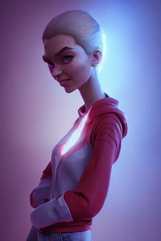 Image similar to olga buzova, ideal pixar character, volumetric lighting, epic composition, hyper detailed, ultra realistic, sharp focus, octane render, volumetric, ray tracing, artstation trending, inspired by tasteless tv shows, sense of awe, 4 k