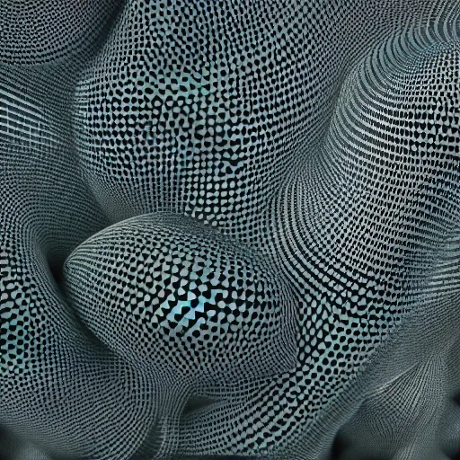 Image similar to photorealistic 3 d rendering of 3 d cellular automaton. highly detailed octane render and vray with natural light and natural organic colours, volumetric lighting, raytracing, mist, smoke, rays of light, mystical and mysterious, 2 4 mm lense, iso 4 0 0, imax 7 0 mm footage unreal engine