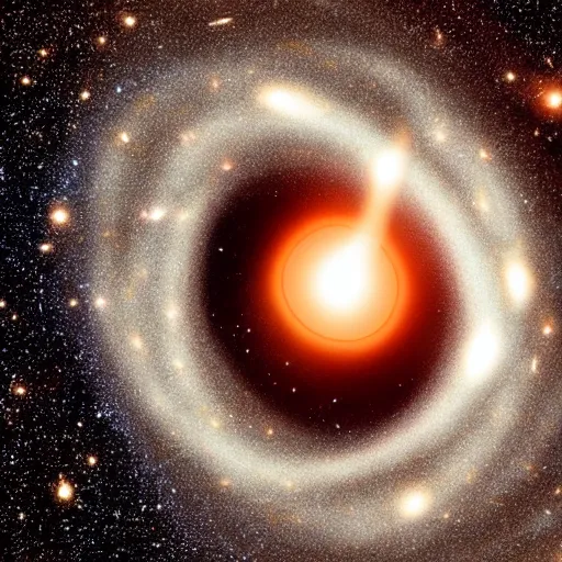 Prompt: a black hole in the universe