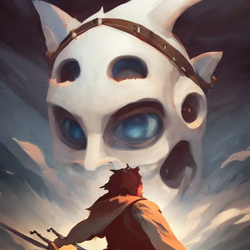 Image similar to face icon stylized minimalist demons souls, loftis, cory behance hd by jesper ejsing, by rhads, makoto shinkai and lois van baarle, ilya kuvshinov, rossdraws global illumination