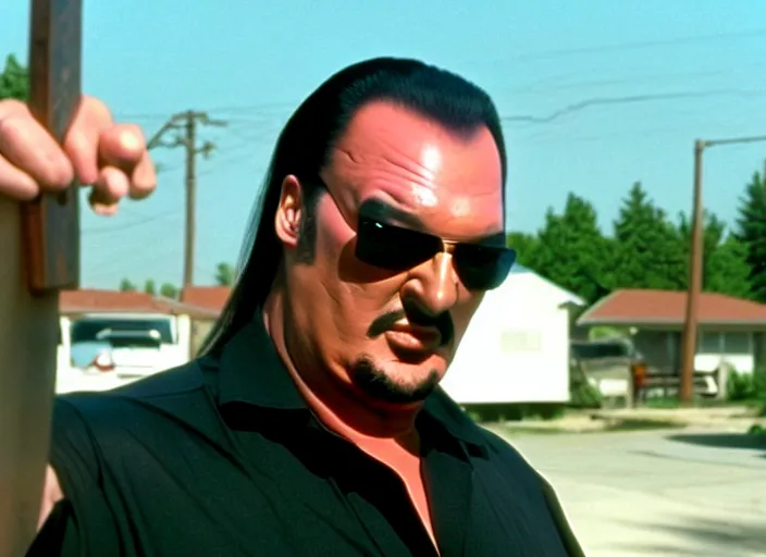 Image similar to steven seagal as julian in a still from the tv show trailer park boys (2001)