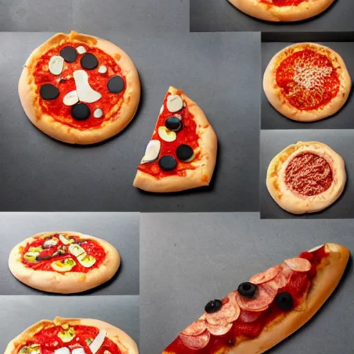 Prompt: pizza sculpture