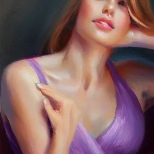 Image similar to super close - up of a woman's fingers, relaxed pose, morning, highly detailed, ultrarealistic oil painting, vladimir volegov, artstation