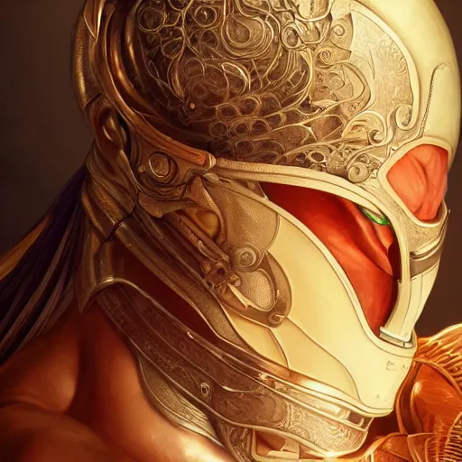 Image similar to ultra realistic illustration of yoshimitsu tekken, intricate, elegant, highly detailed, digital painting, artstation, concept art, smooth, sharp focus, illustration, art by artgerm and greg rutkowski and alphonse mucha