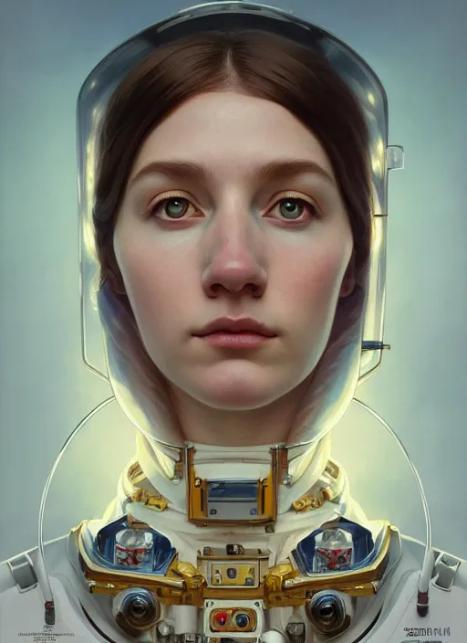 Prompt: symmetry!! portrait of a astronaut, midsommar style, intricate, elegant, highly detailed, digital painting, artstation, concept art, smooth, sharp focus, illustration, art by artgerm and greg rutkowski and alphonse mucha, 8 k