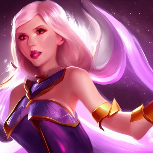 Image similar to Lux from League of legends, Character Portrait, Digital Art, trending on artstation