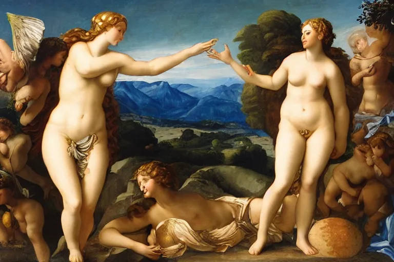 Image similar to aphrodite and venus