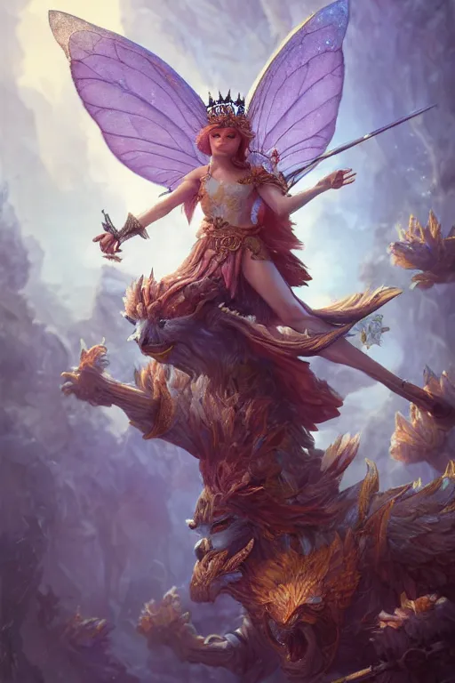 Prompt: fairy king, highly detailed, d & d, fantasy, highly detailed, digital painting, trending on artstation, concept art, sharp focus, illustration, global illumination, ray tracing, realistic shaded, art by artgerm and greg rutkowski and fuji choko and viktoria gavrilenko and hoang lap,