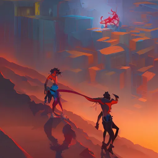 Image similar to hero world rockoa €™ s modern life, behance hd by jesper ejsing, by rhads, makoto shinkai and lois van baarle, ilya kuvshinov, rossdraws global illumination