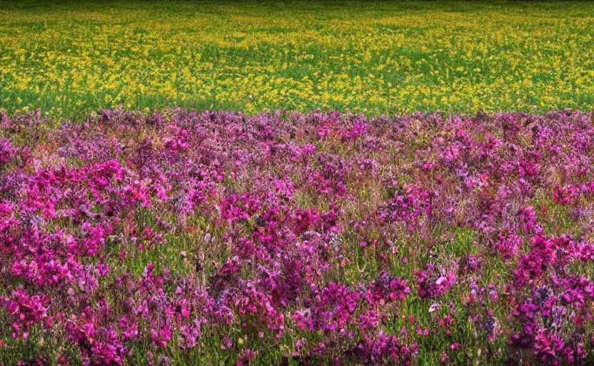 Image similar to scrapbook photos of fields full of flowers