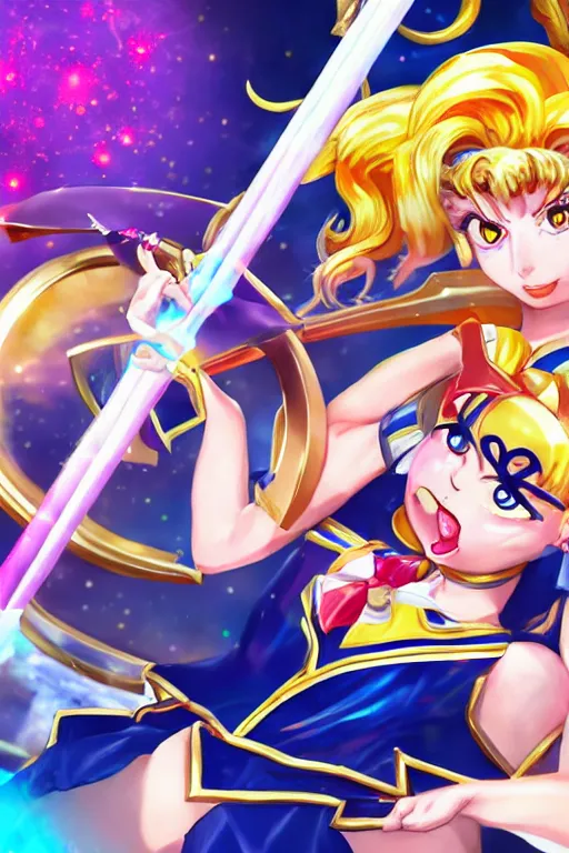 Image similar to Sailor Moon as a League of Legends Champion