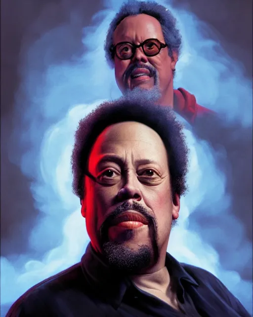 Image similar to disney pixar portrait 8 k photo of charles mingus on a smoky stage : : by weta, greg rutkowski, wlop, ilya kuvshinov, rossdraws, artgerm, annie leibovitz, rave, unreal engine, alphonse mucha : :