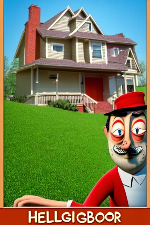 Image similar to hello neighbor in your house