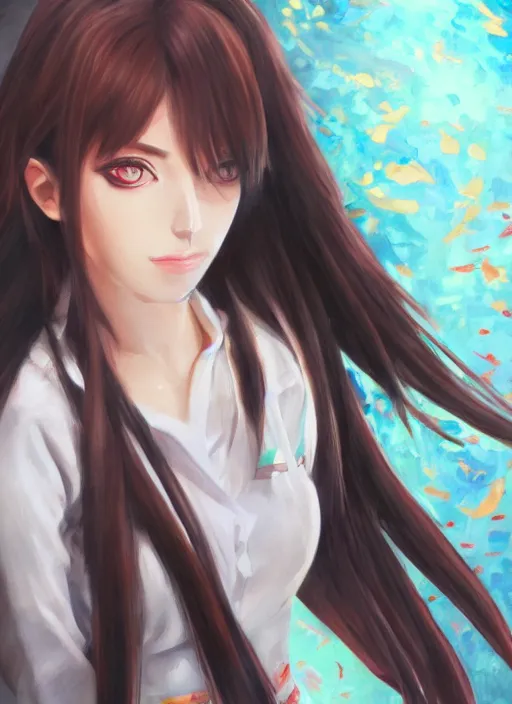 Image similar to malise kurisu, oil painting, cute, hdr, 4 k