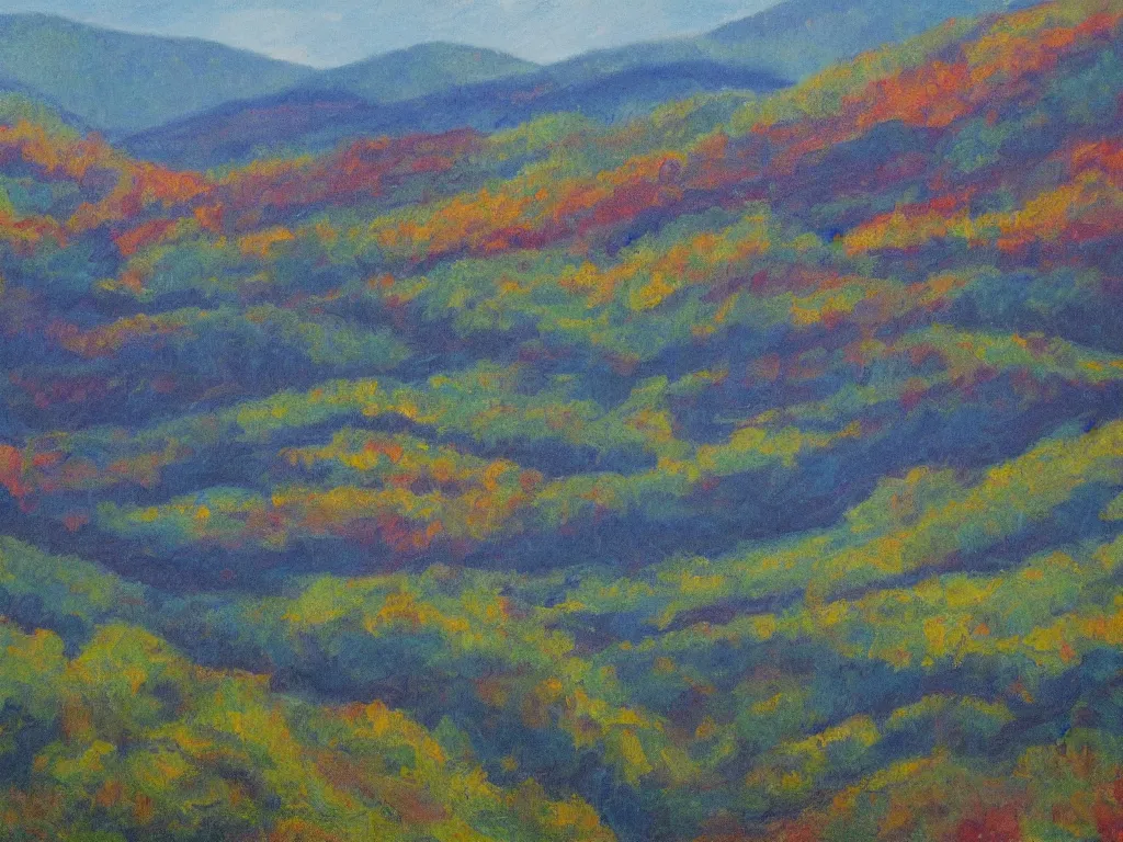 Image similar to appalachian mountains of the laurentians, by hong ling