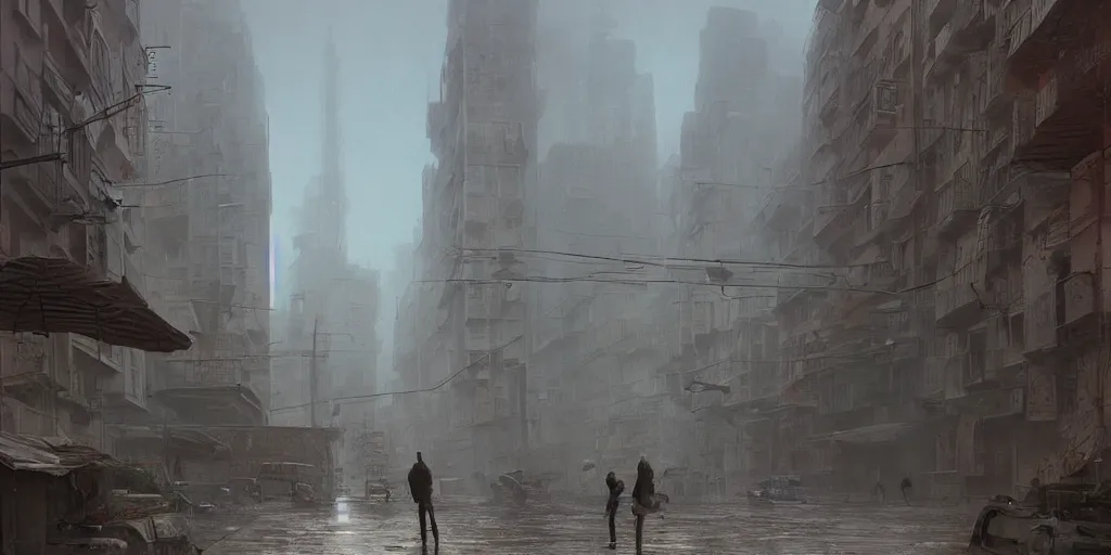 Prompt: the city of giant broken toys. street view. photorealism, soft light, morning. by greg rutkowski, zdzisław beksinski, shaun tan. hyperrealism, dusty, moody, high detail, artstation, digital painting, unreal engine, tonal color scheme.