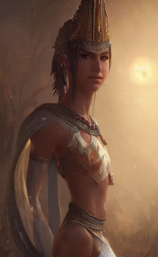 Image similar to a girl from final fantasy live action, ancient egypt, evocative, mystical night, very very very very detailed, award winning, masterpiece digital painting by greg rutkowski, alex grey, artstation, 4 k wallpaper