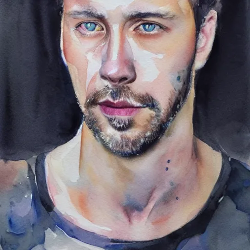 Prompt: watercolor portrait of scott hanselman. hyperrealistic. trending on artstation.