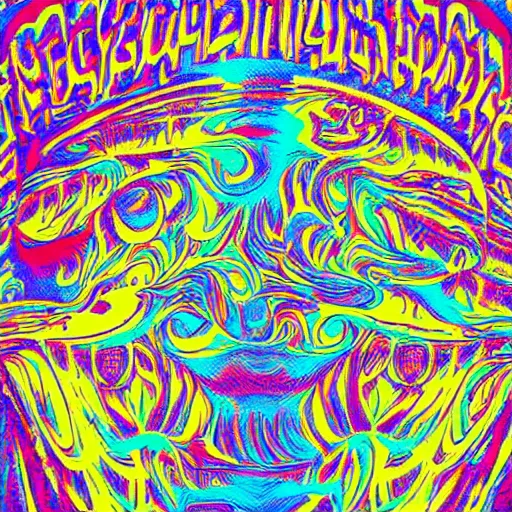 Image similar to trippy t - shirt design