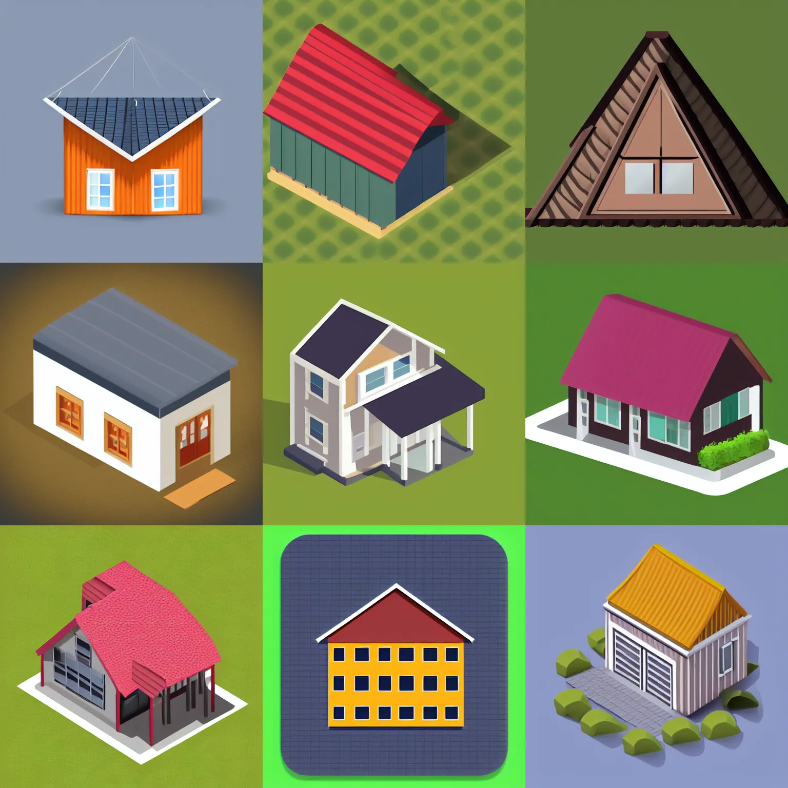 Webdesign Icon For Gable Roof House Isometric Stable Diffusion OpenArt