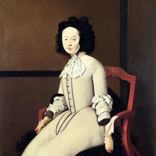 Prompt: a painting of a woman sitting in a chair by pietro longhi, featured on reddit, australian tonalism, pre - raphaelite, art on instagram, impressionism