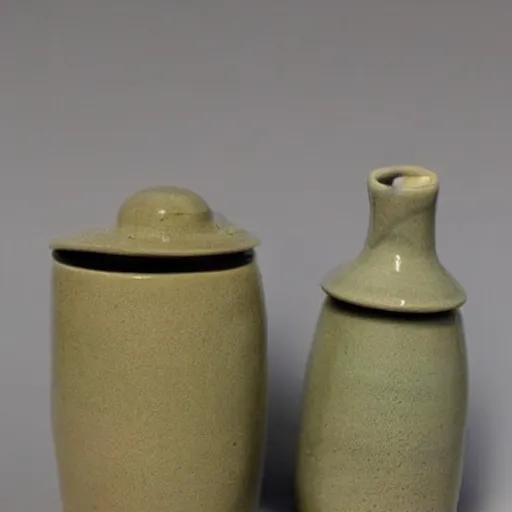 Prompt: ceramic set from etsy, handmade, advanced firing technique