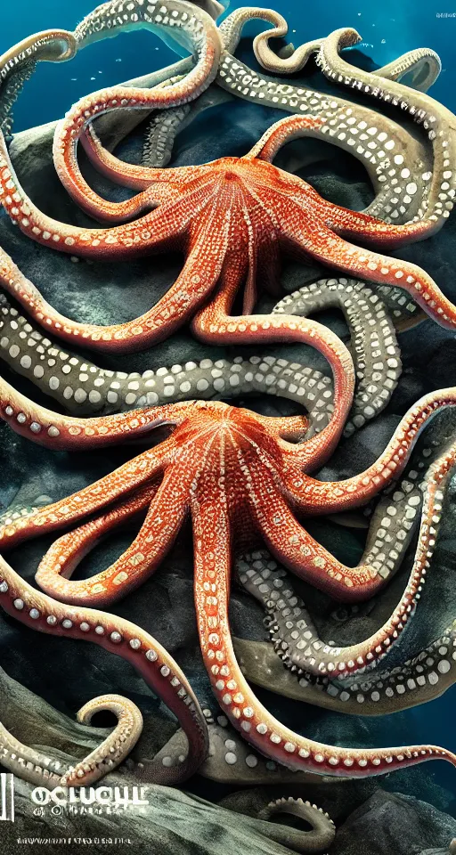 Image similar to A octopus in the ocean centered-photograph film still, dynamic action pose, National Geographic, insane detail, intricate, highly detailed, Zeiss Lens, DSLR photography, smooth, sharp focus, Unreal Engine 5, Octane Render, Redshift, depth of field 8K