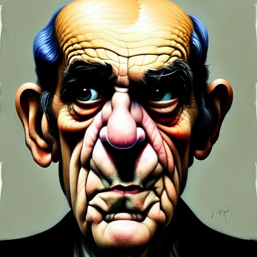 Prompt: abe vigoda in the style of adrian ghenie, esao andrews, ( ( ( jenny saville ) ) ), edward hopper, surrealism, dark art by james jean