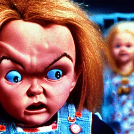 Image similar to a deleted scene from chucky 3
