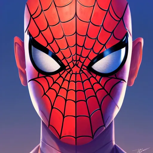 Image similar to face icon stylized minimalist spider - man, loftis, cory behance hd by jesper ejsing, by rhads, makoto shinkai and lois van baarle, ilya kuvshinov, rossdraws global illumination