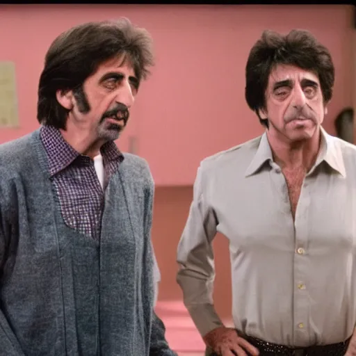 Prompt: Al Pacino and Harvey Kietel as characters in the fimbles