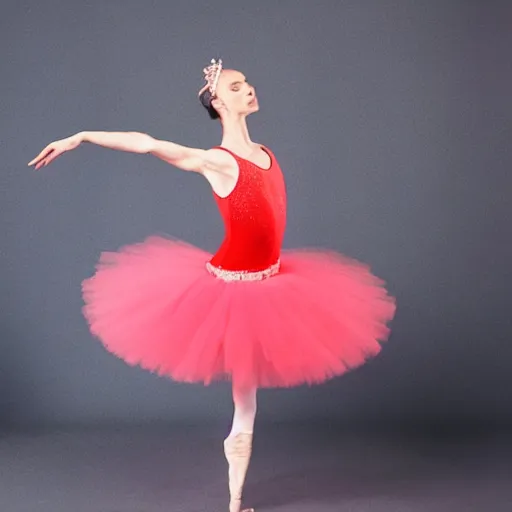 Image similar to a ballet dancer in a tutu with too many legs