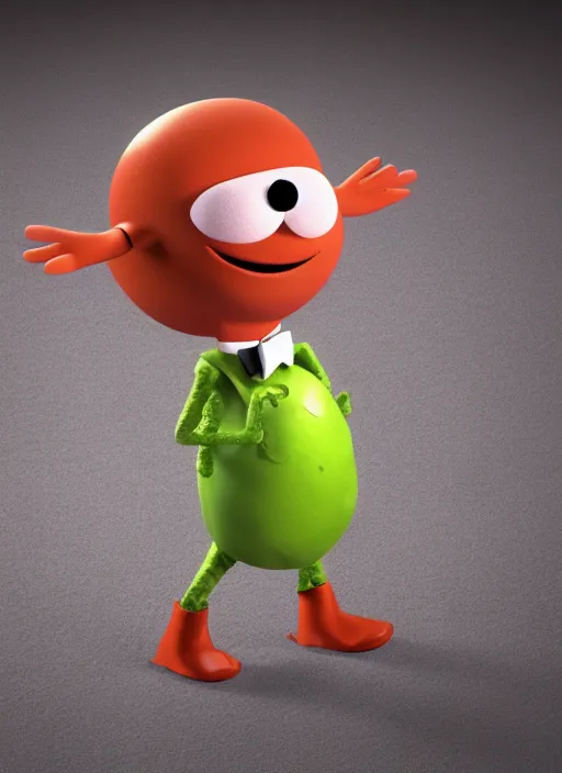 Image similar to little mr fancy pants by jim henson and roger hargreaves!!! octane render 3 d
