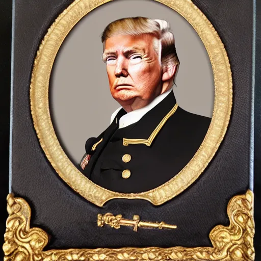 Image similar to trump as a decorated civil war general, portrait