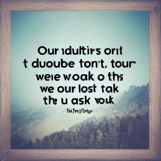 Image similar to our doubts are traitors and cause us to lose what we could often gain, simply because we are afraid to take the risk.