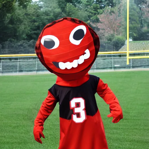 Image similar to sports team mascot, worm mascot costume, worms, the worms, football mascot, anthropomorphic worm HD official photo, high quality costume