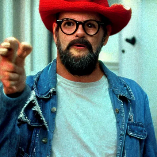 Prompt: david cross, movie still, from the new nightmare on elm street movie, 8 k, realistic