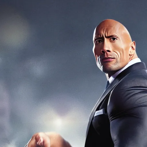 Prompt: dwayne johnson in the movie pitch perfect