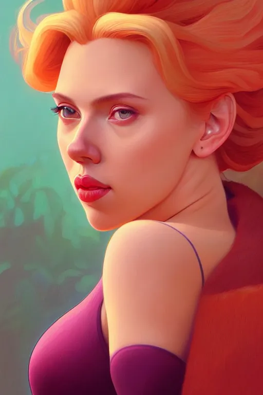 Prompt: a portrait of scarlett johansson as princess peach, fantasy, sharp focus, intricate, elegant, digital painting, artstation, matte, highly detailed, concept art, illustration, ambient lighting, art by ilya kuvshinov, artgerm, alphonse mucha, and greg rutkowski