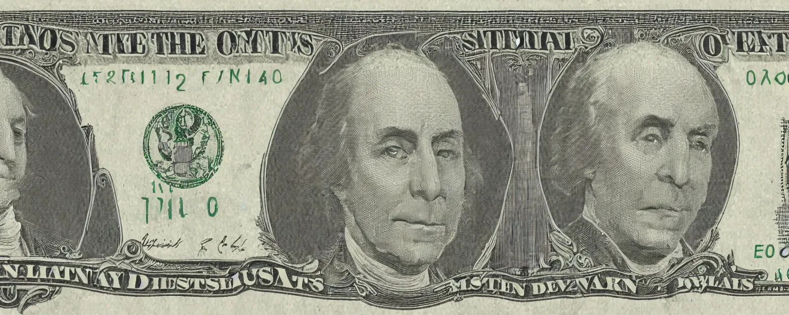 Image similar to A U.S. one dollar bill with Mickey Mouses face on it