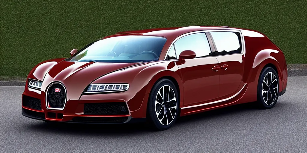 Prompt: “2022 Bugatti Minivan, ultra realistic, 4K”