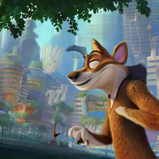 Image similar to zootopia concept art